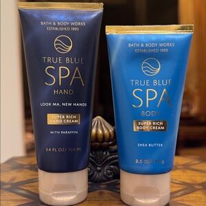 Bath & Body Works True Blue Spa Hand and Body Cream Duo